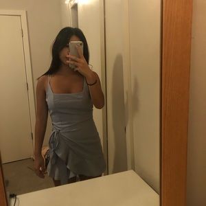 PRINCESS POLLY BLUE TIE DRESS